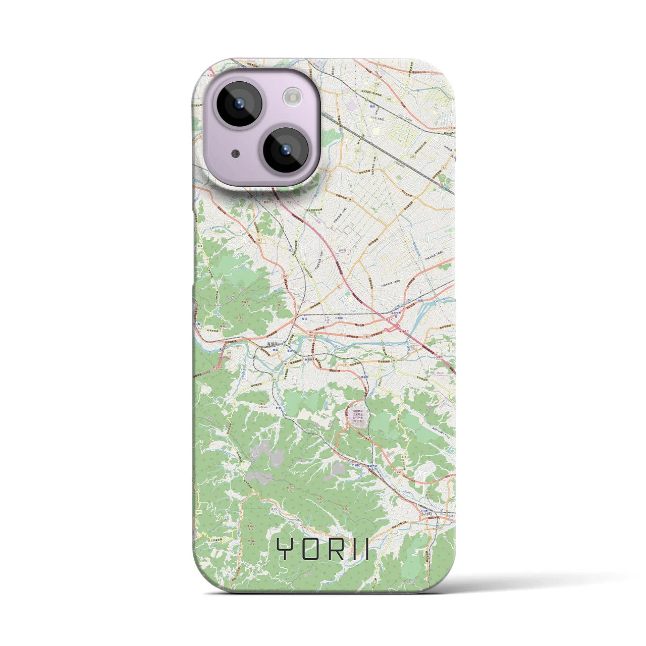【寄居(埼玉県)】地図柄iPhoneケース(バックカバータイプ)