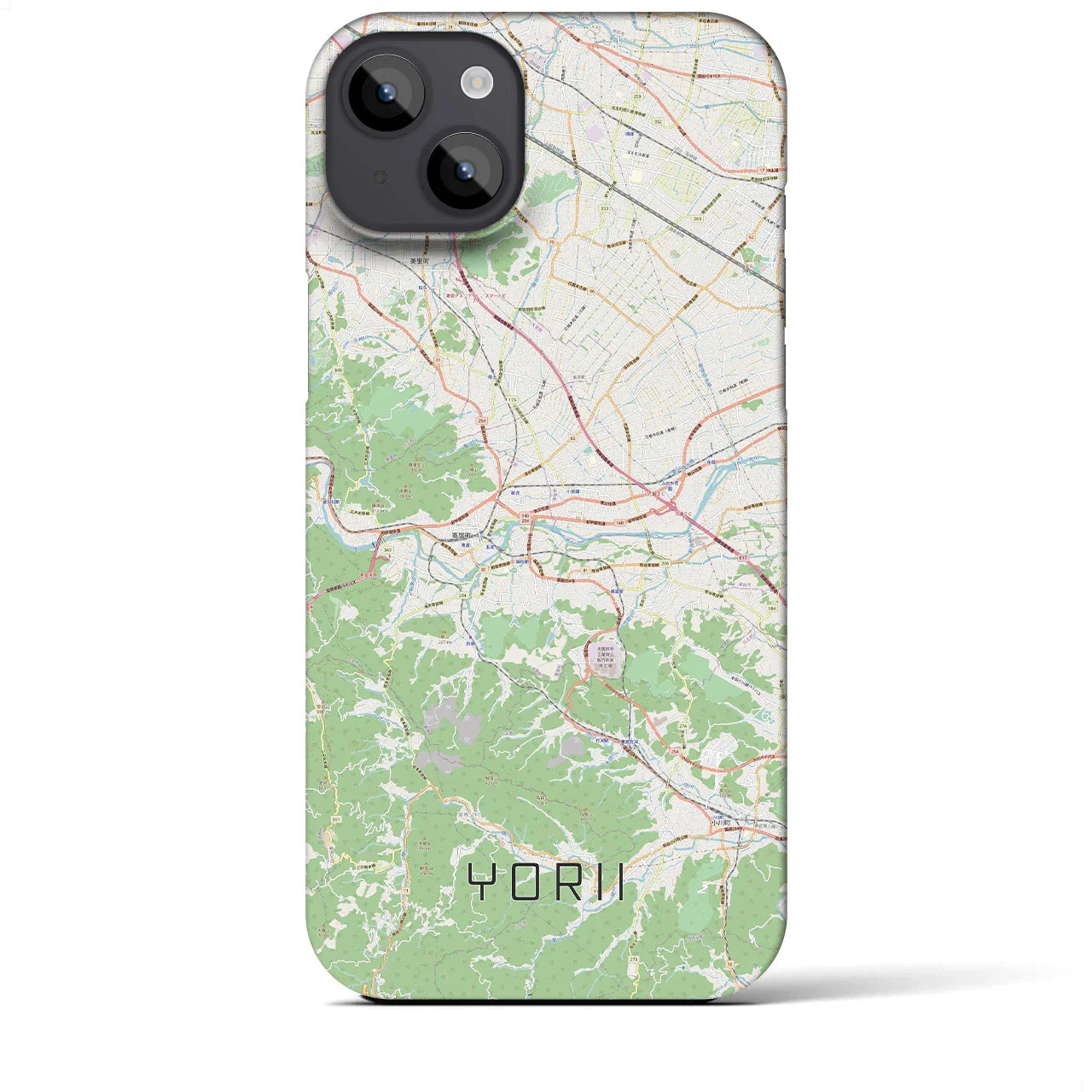 【寄居(埼玉県)】地図柄iPhoneケース(バックカバータイプ)