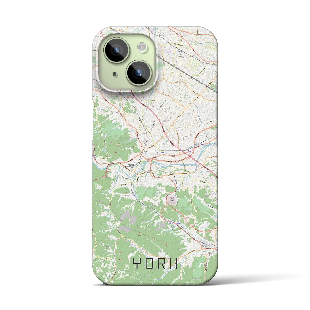 【寄居(埼玉県)】地図柄iPhoneケース(バックカバータイプ)