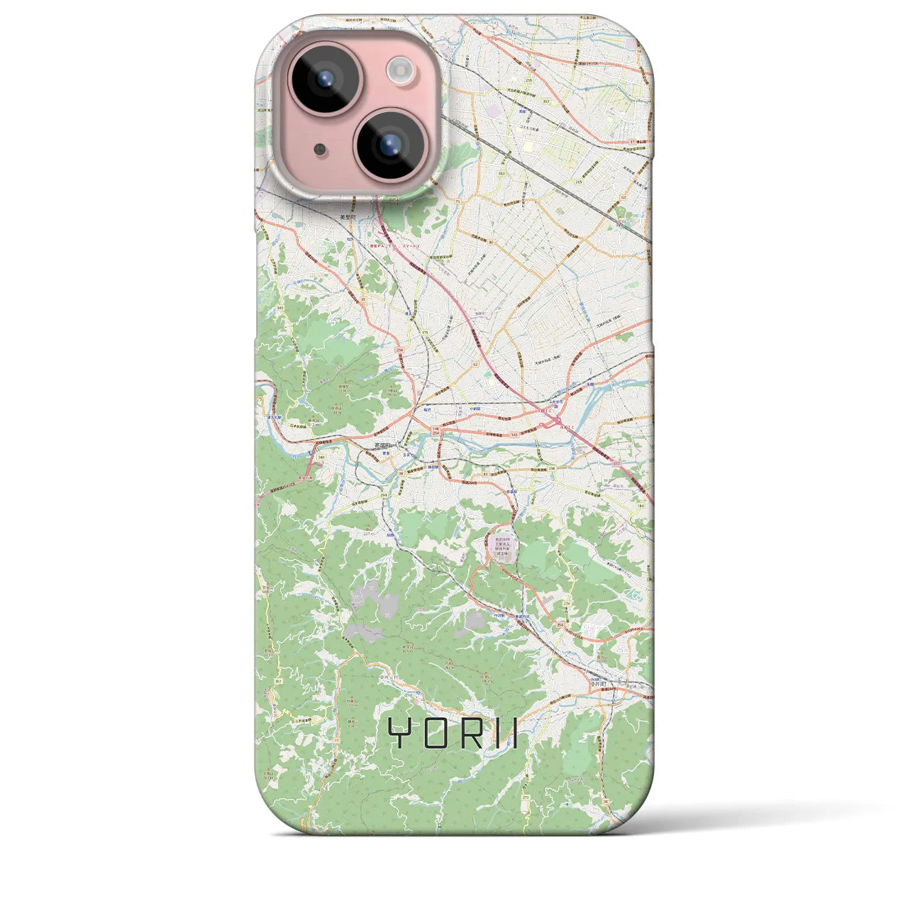 【寄居(埼玉県)】地図柄iPhoneケース(バックカバータイプ)