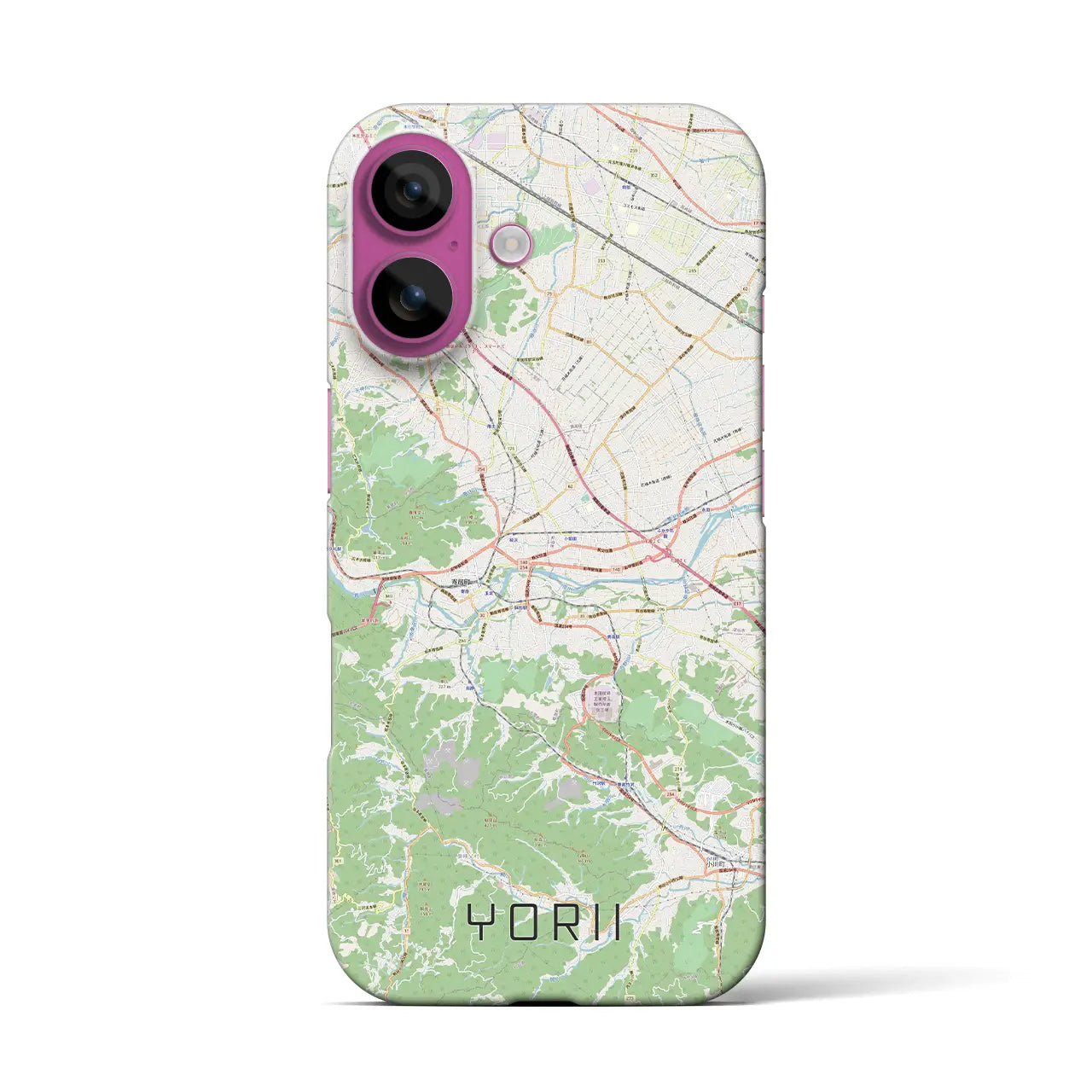 【寄居(埼玉県)】地図柄iPhoneケース(バックカバータイプ)
