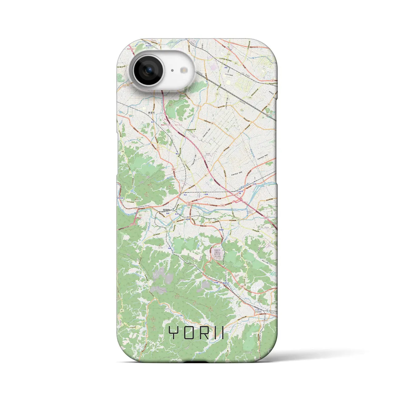 【寄居(埼玉県)】地図柄iPhoneケース(バックカバータイプ)