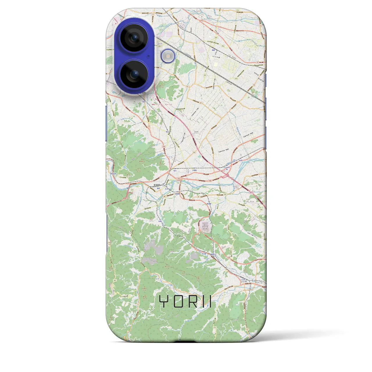 【寄居(埼玉県)】地図柄iPhoneケース(バックカバータイプ)ナチュラル・iPhone 16 Pro Max 用