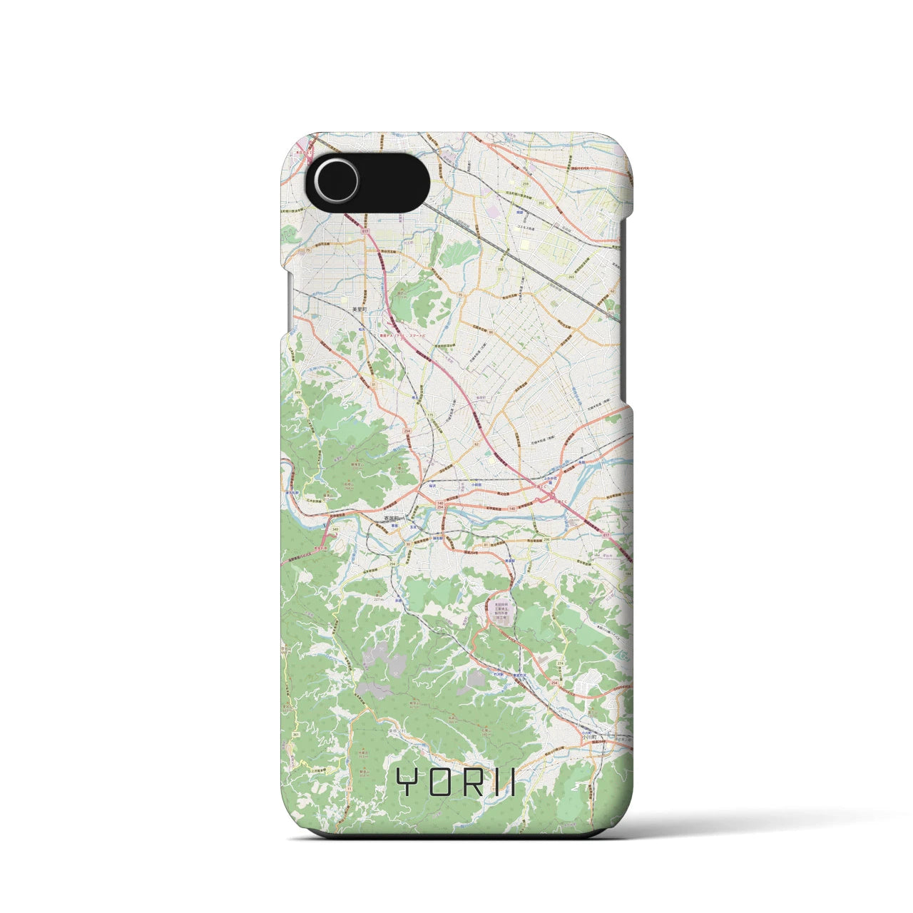 【寄居(埼玉県)】地図柄iPhoneケース(バックカバータイプ)