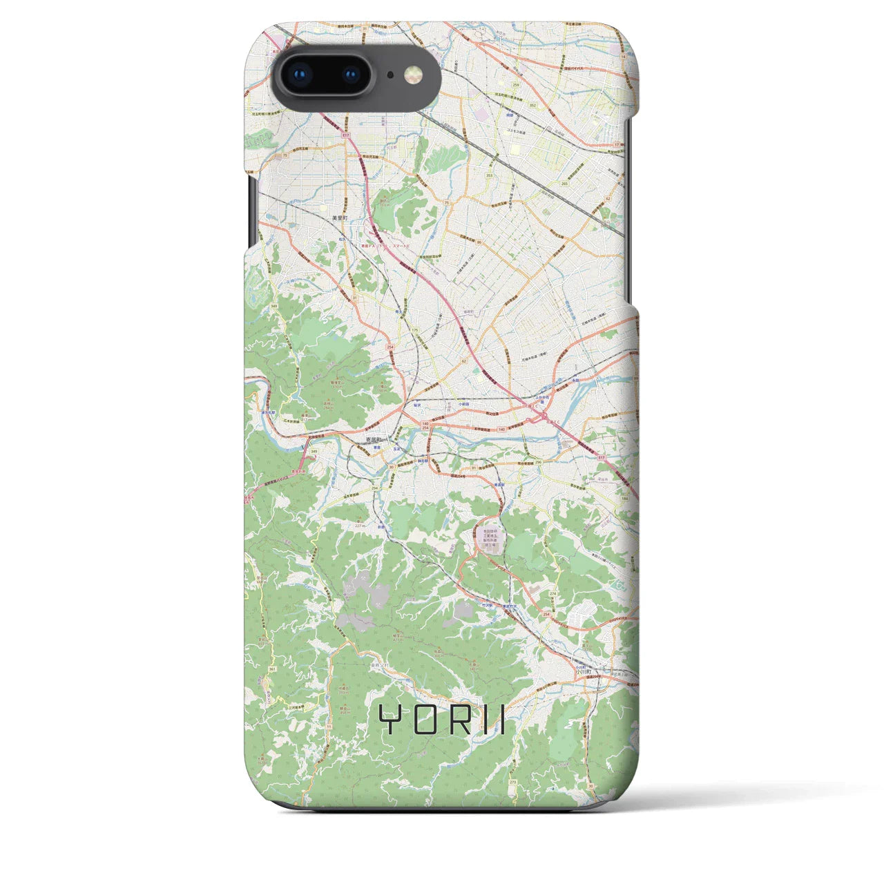 【寄居(埼玉県)】地図柄iPhoneケース(バックカバータイプ)