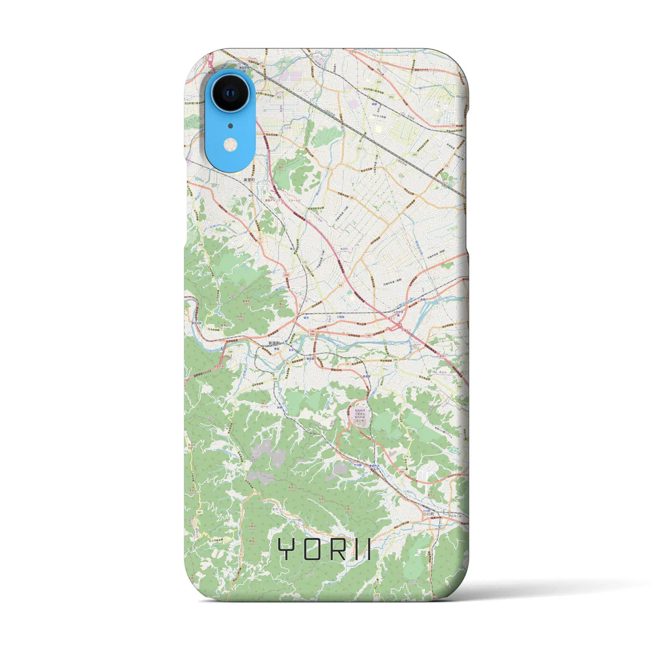 【寄居(埼玉県)】地図柄iPhoneケース(バックカバータイプ)