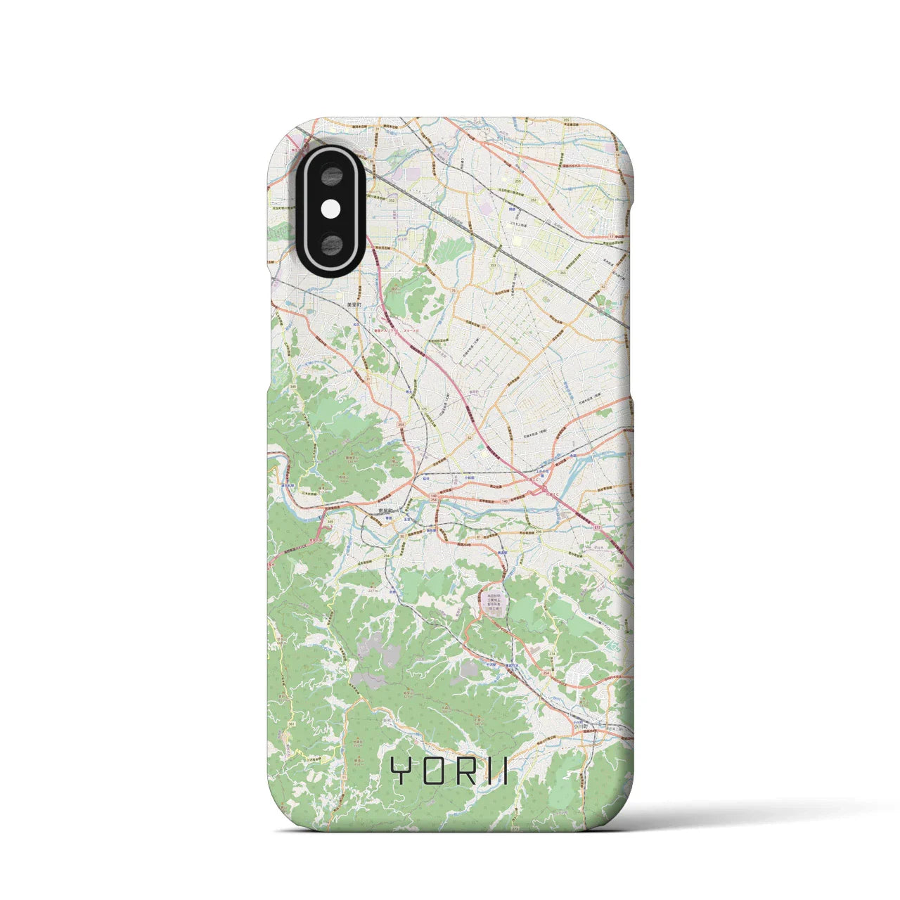 【寄居(埼玉県)】地図柄iPhoneケース(バックカバータイプ)