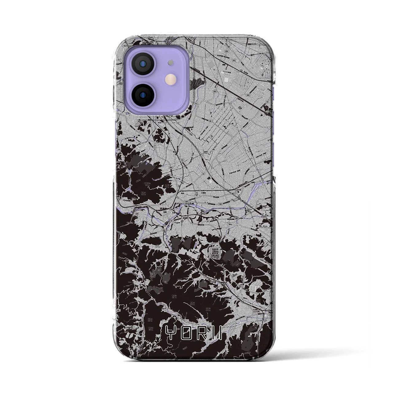 【寄居(埼玉県)】地図柄iPhoneケース(クリアタイプ)