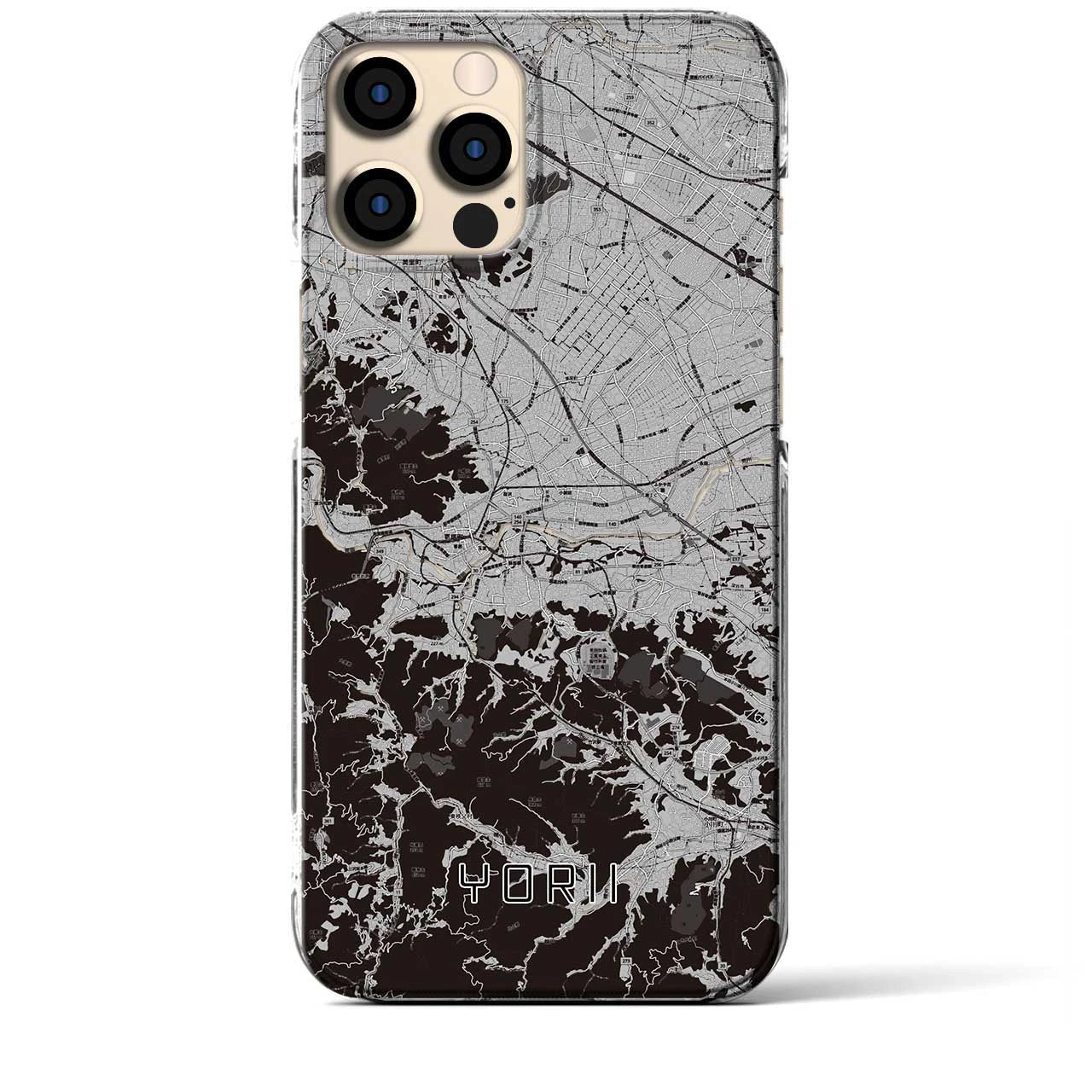 【寄居(埼玉県)】地図柄iPhoneケース(クリアタイプ)