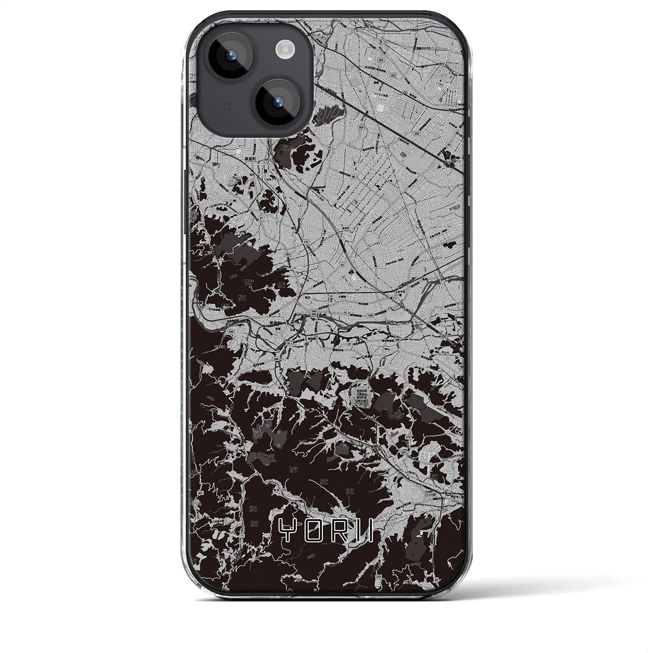 【寄居(埼玉県)】地図柄iPhoneケース(クリアタイプ)