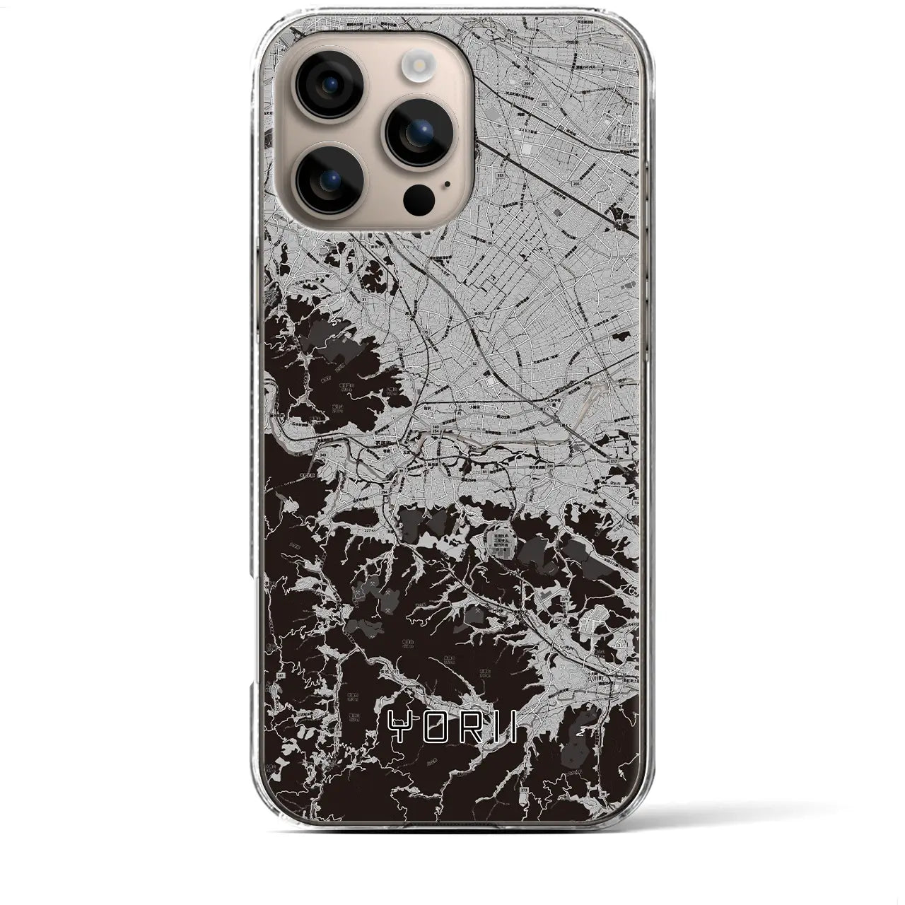 【寄居(埼玉県)】地図柄iPhoneケース(クリアタイプ)