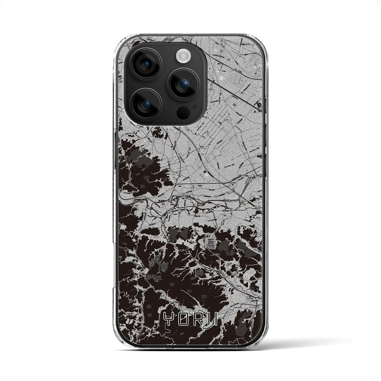 【寄居(埼玉県)】地図柄iPhoneケース(クリアタイプ)