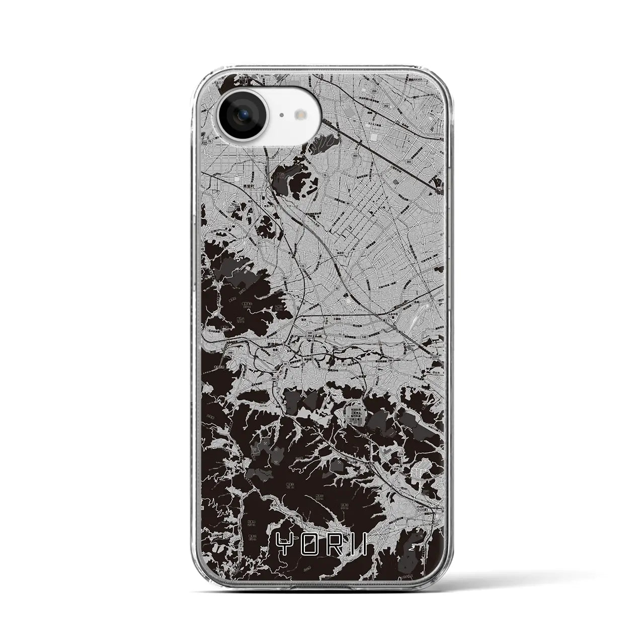 【寄居(埼玉県)】地図柄iPhoneケース(クリアタイプ)