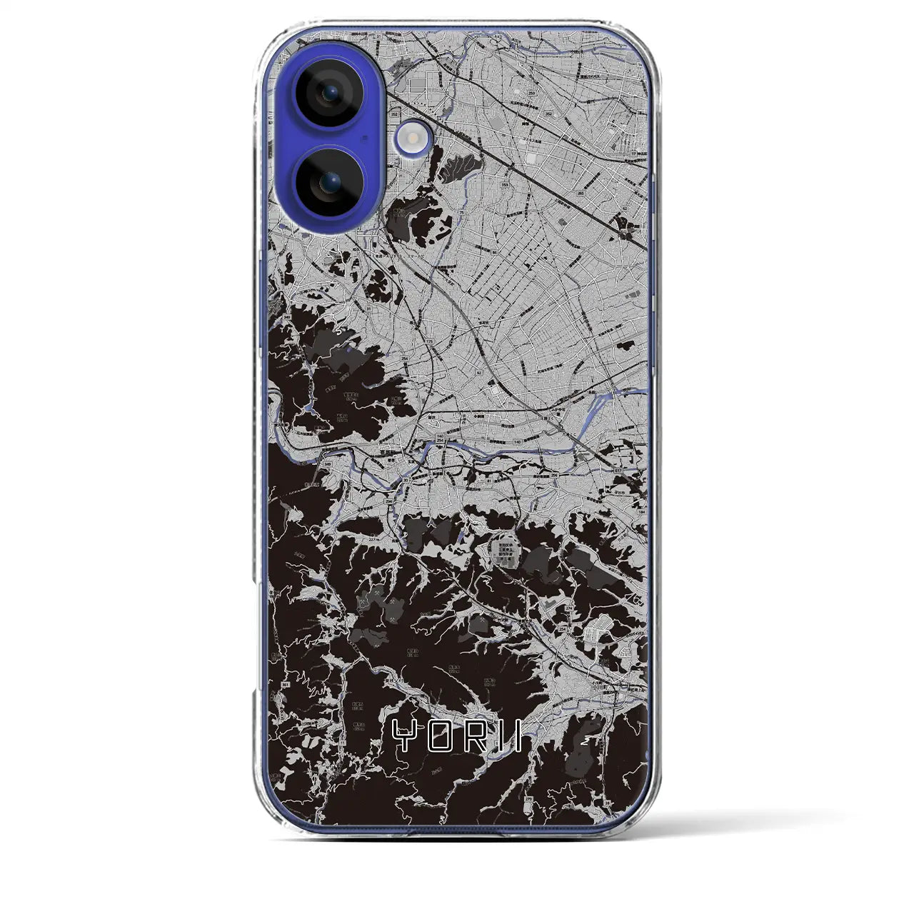 【寄居(埼玉県)】地図柄iPhoneケース(クリアタイプ)