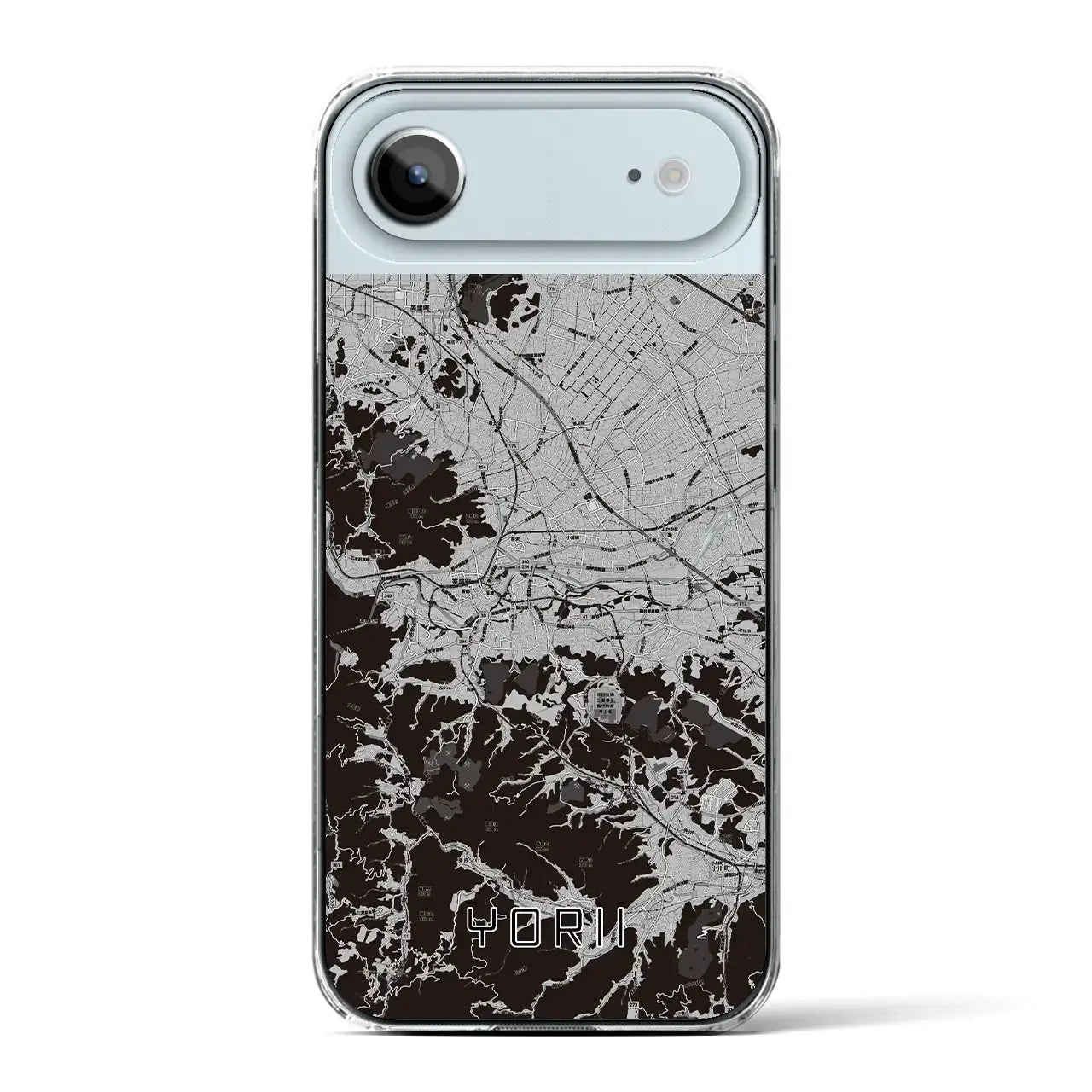 【寄居(埼玉県)】地図柄iPhoneケース(クリアタイプ)