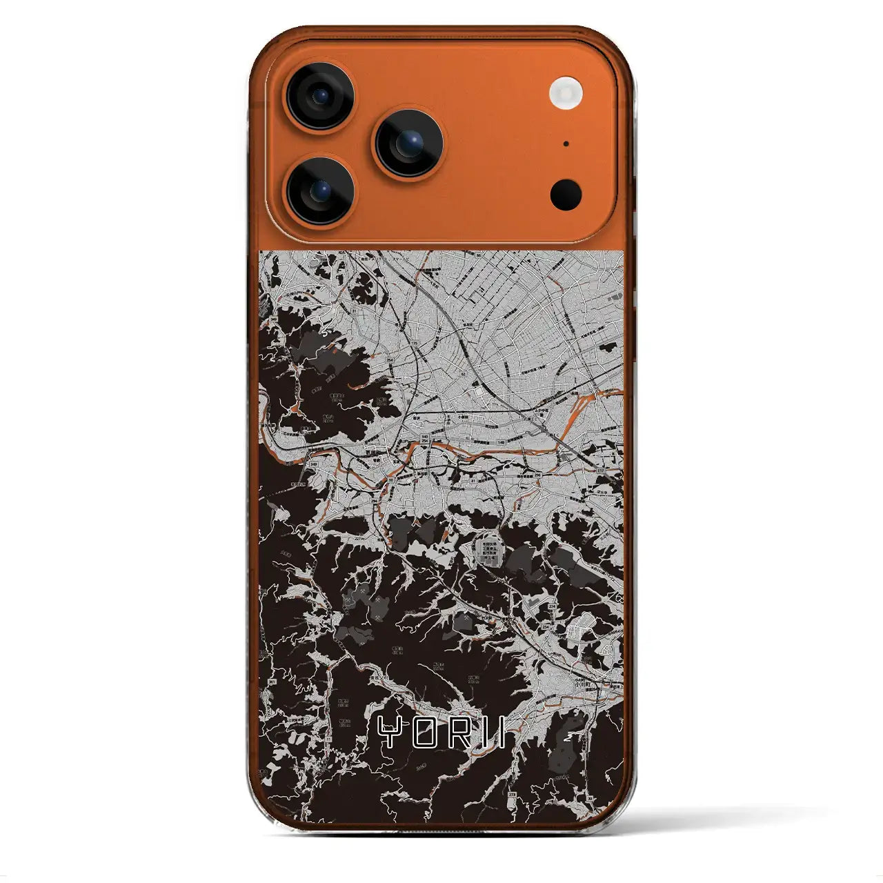 【寄居(埼玉県)】地図柄iPhoneケース(クリアタイプ)