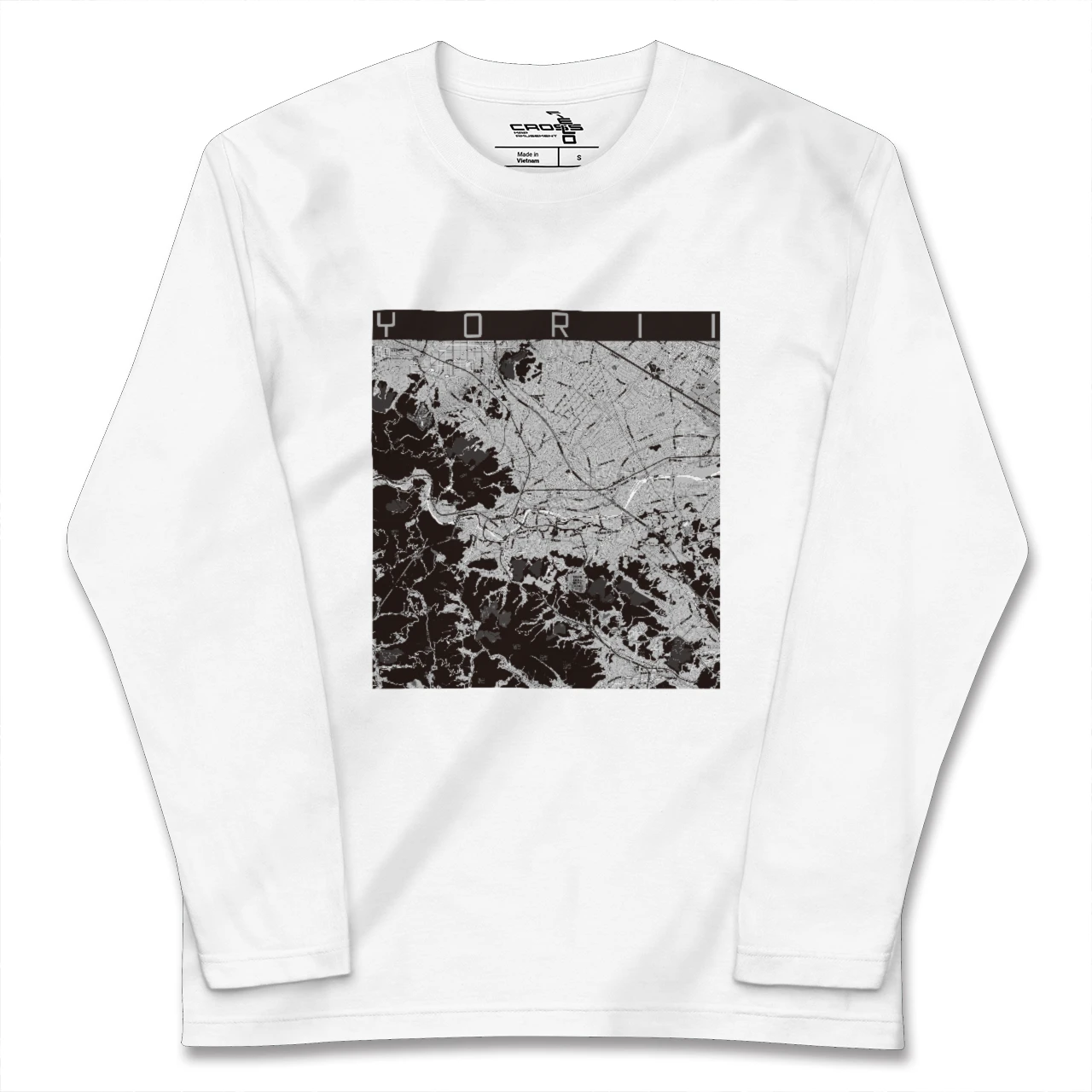 【寄居(埼玉県)】地図柄ロングスリーブTシャツ