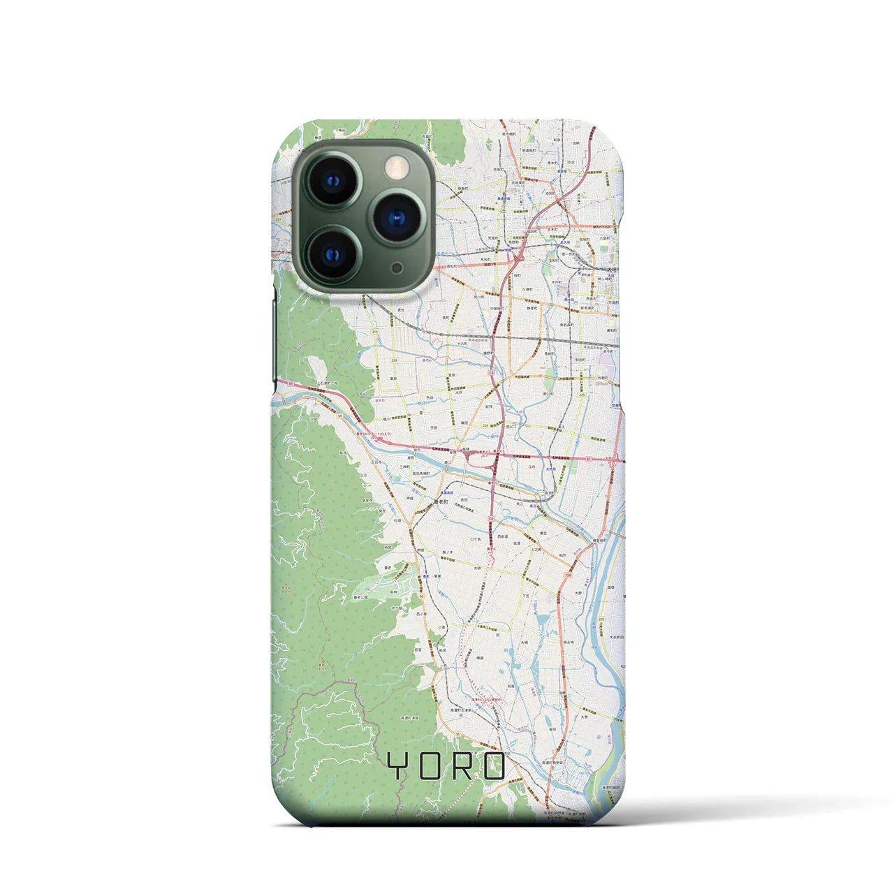 【養老(岐阜県)】地図柄iPhoneケース(バックカバータイプ)