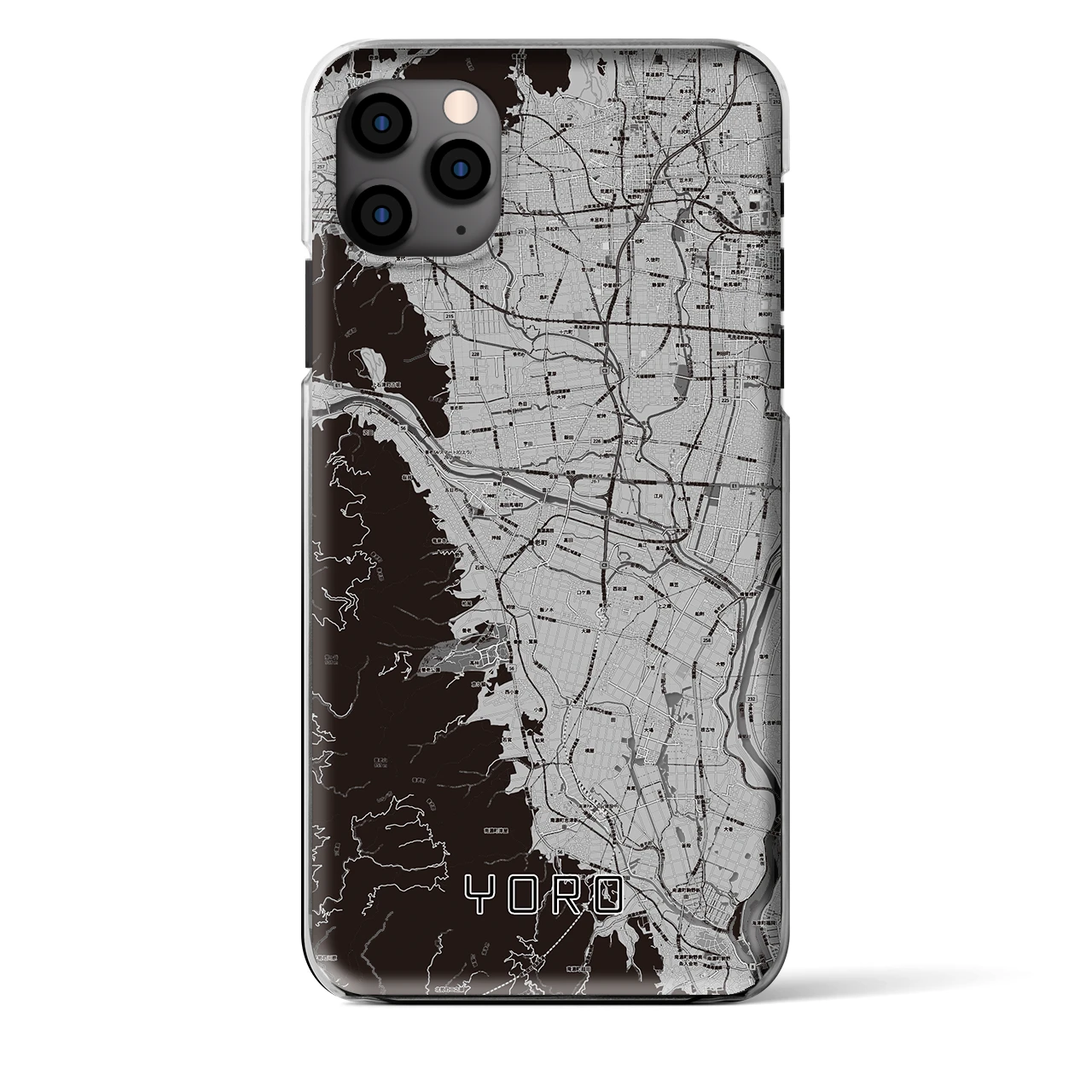 【養老(岐阜県)】地図柄iPhoneケース(クリアタイプ)