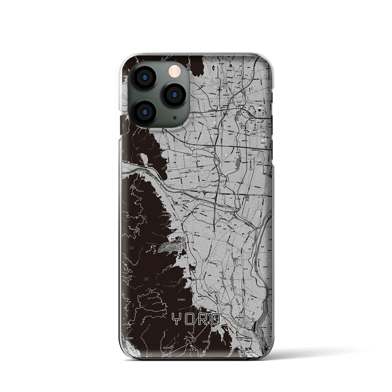 【養老(岐阜県)】地図柄iPhoneケース(クリアタイプ)