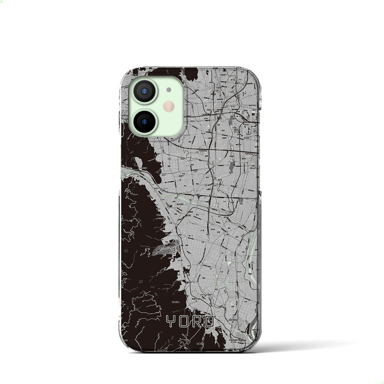 【養老(岐阜県)】地図柄iPhoneケース(クリアタイプ)