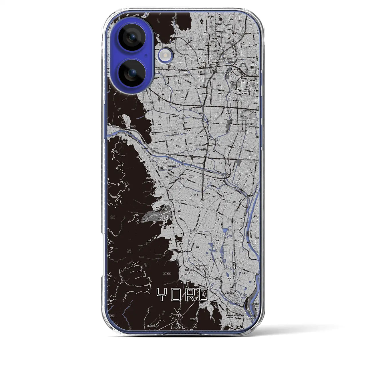 【養老(岐阜県)】地図柄iPhoneケース(クリアタイプ)