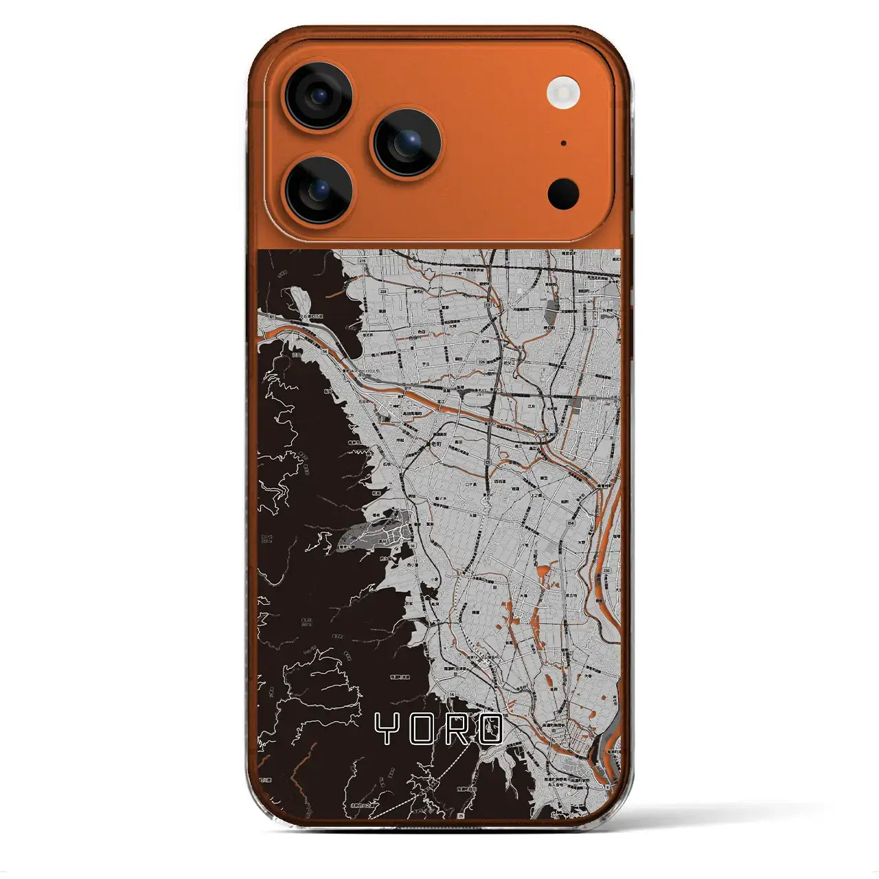 【養老(岐阜県)】地図柄iPhoneケース(クリアタイプ)