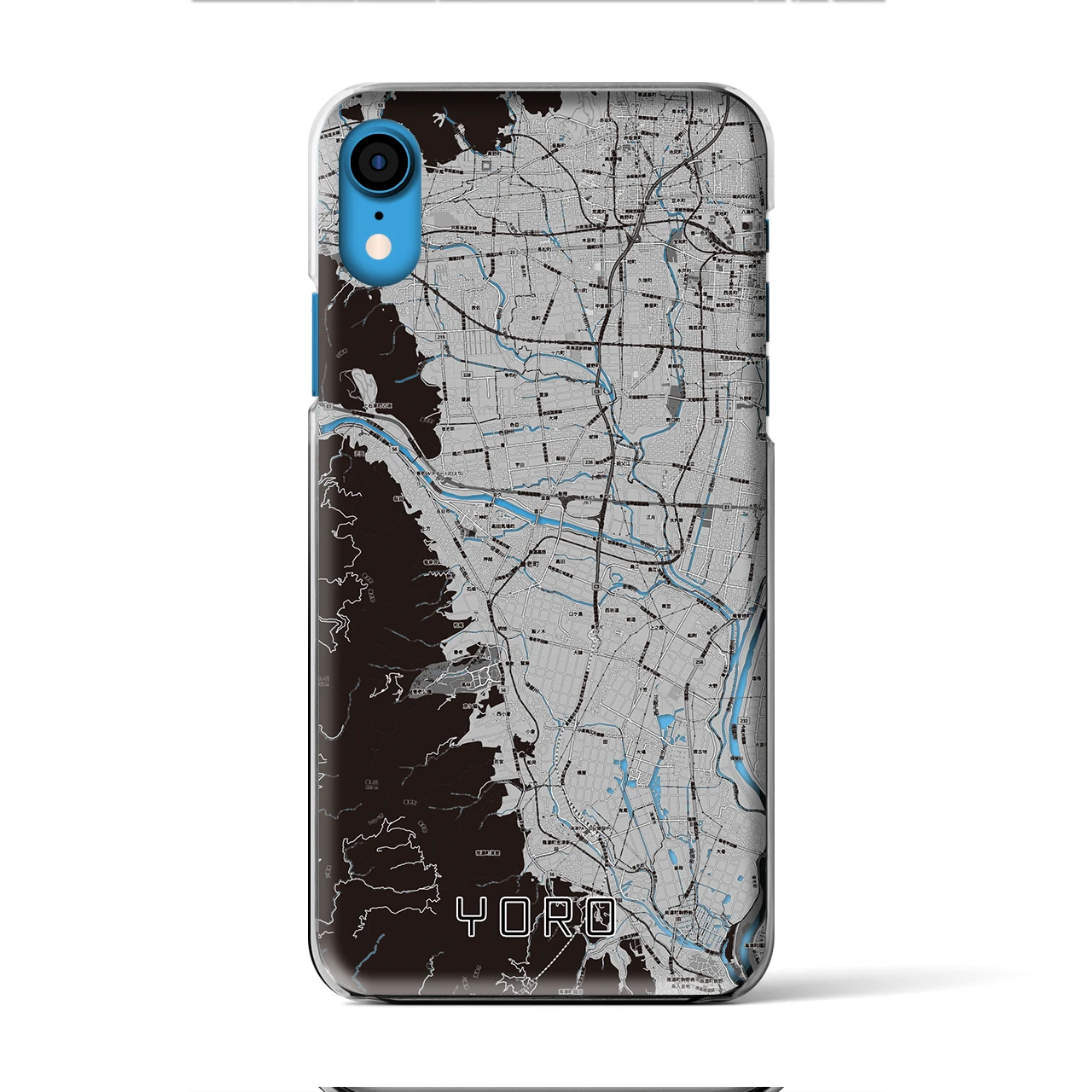 【養老(岐阜県)】地図柄iPhoneケース(クリアタイプ)