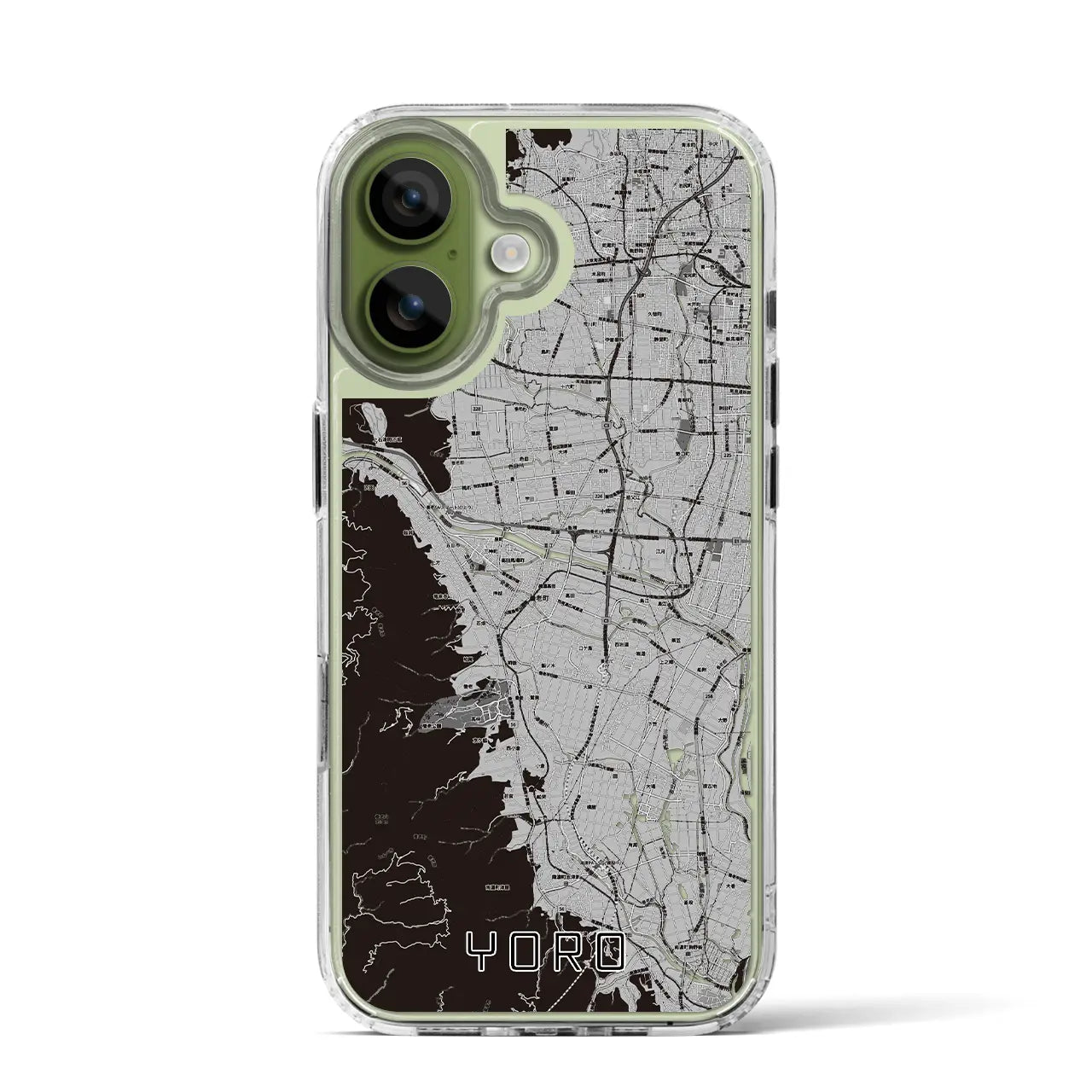 【養老(岐阜県)】地図柄iPhoneケース(MagSafeタイプ)