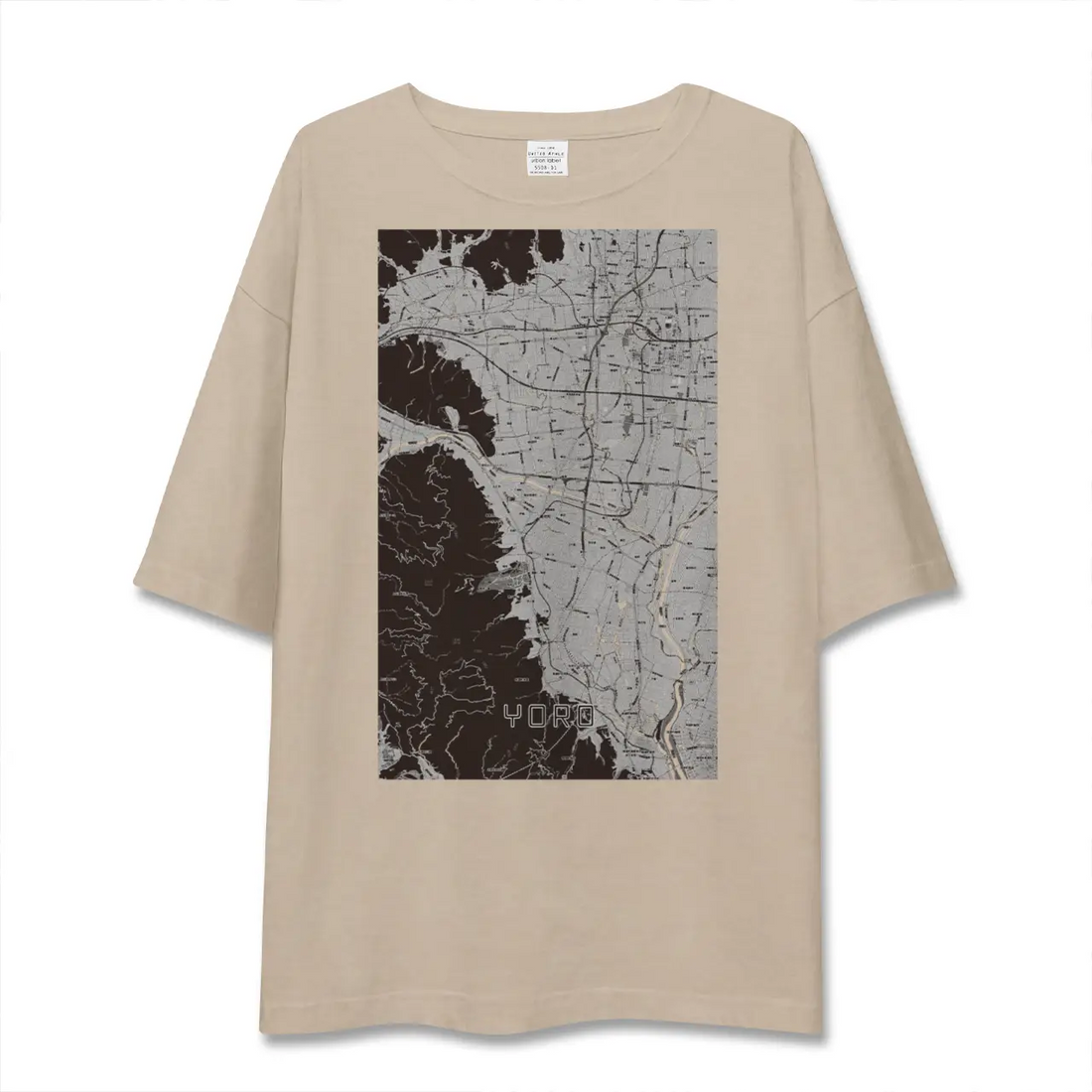 【養老(岐阜県)】地図柄ビッグシルエットTシャツ