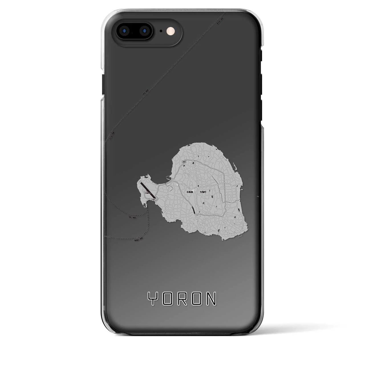 【与論(鹿児島県)】地図柄iPhoneケース(クリアタイプ)