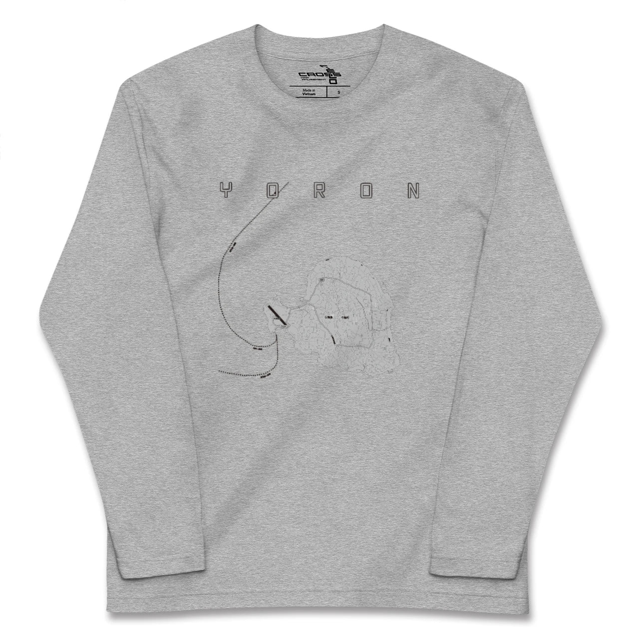 【与論(鹿児島県)】地図柄ロングスリーブTシャツ