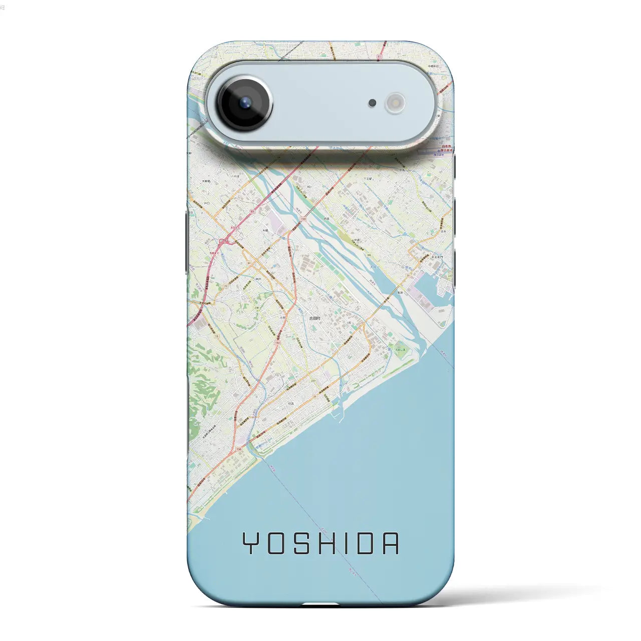 【吉田(静岡県)】地図柄iPhoneケース(バックカバータイプ)