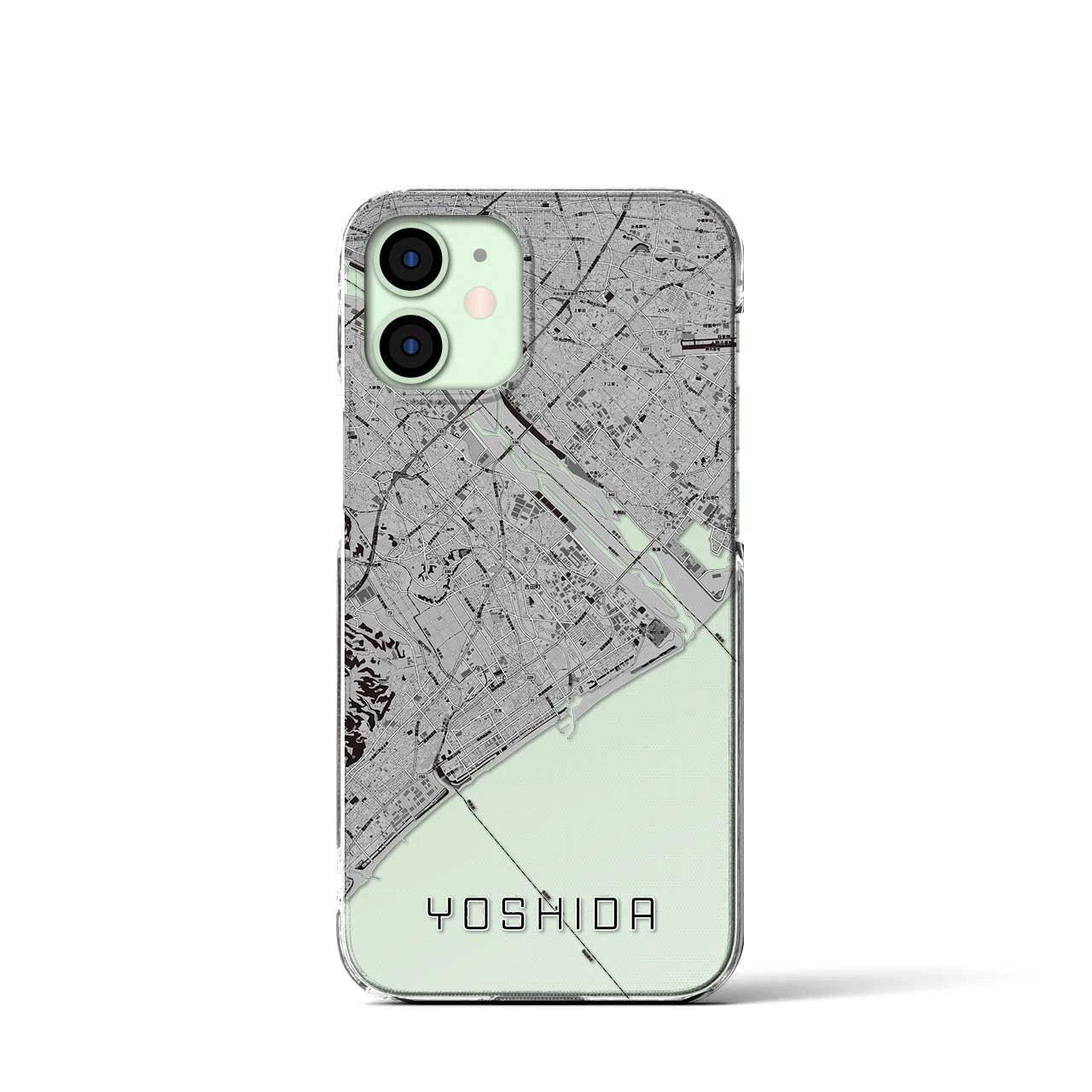 【吉田(静岡県)】地図柄iPhoneケース(クリアタイプ)