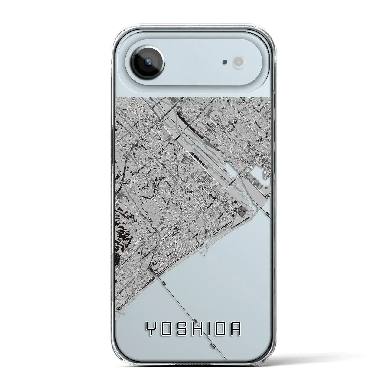 【吉田(静岡県)】地図柄iPhoneケース(クリアタイプ)