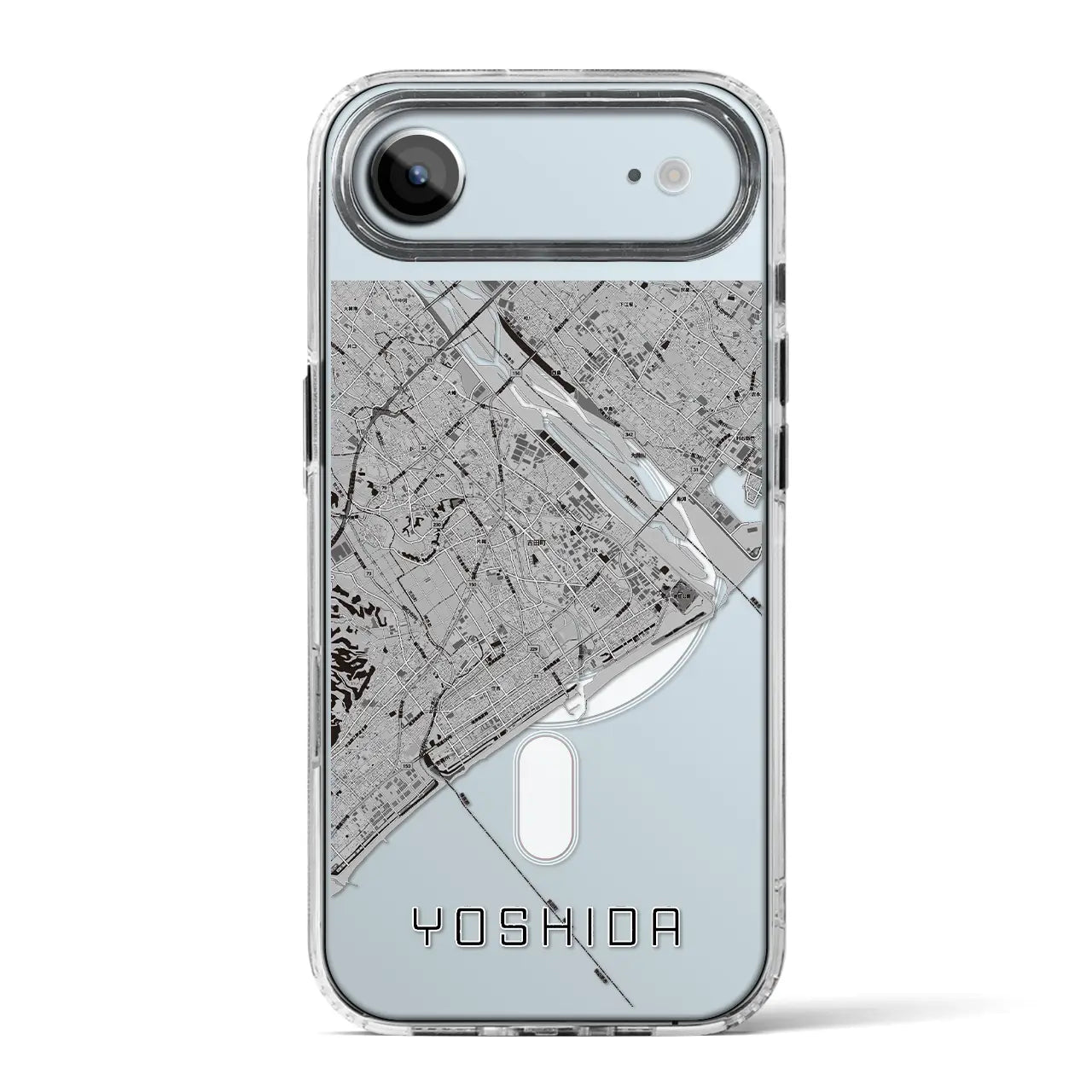 【吉田(静岡県)】地図柄iPhoneケース(MagSafeタイプ)