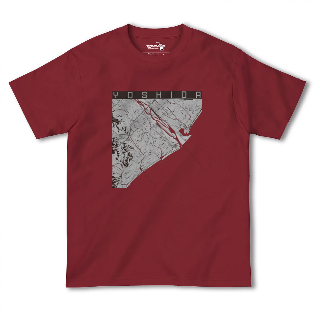 【吉田(静岡県)】地図柄ヘビーウェイトTシャツ