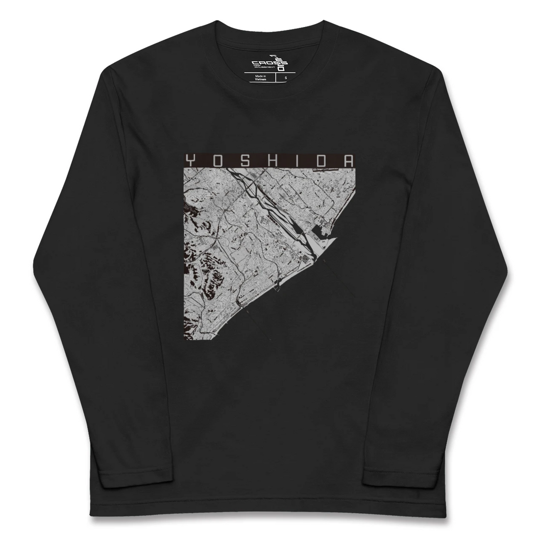 【吉田(静岡県)】地図柄ロングスリーブTシャツ