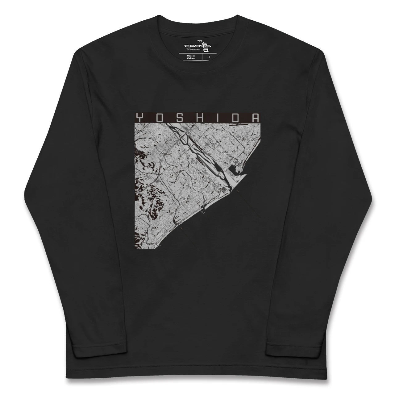 【吉田(静岡県)】地図柄ロングスリーブTシャツ