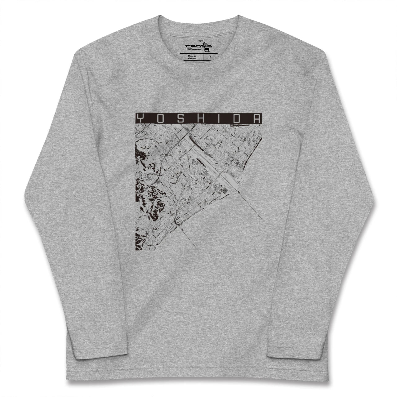 【吉田(静岡県)】地図柄ロングスリーブTシャツ