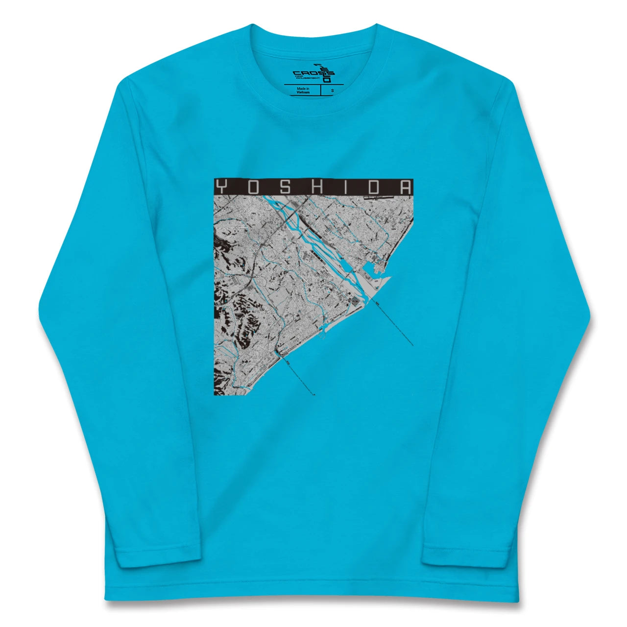 【吉田(静岡県)】地図柄ロングスリーブTシャツ