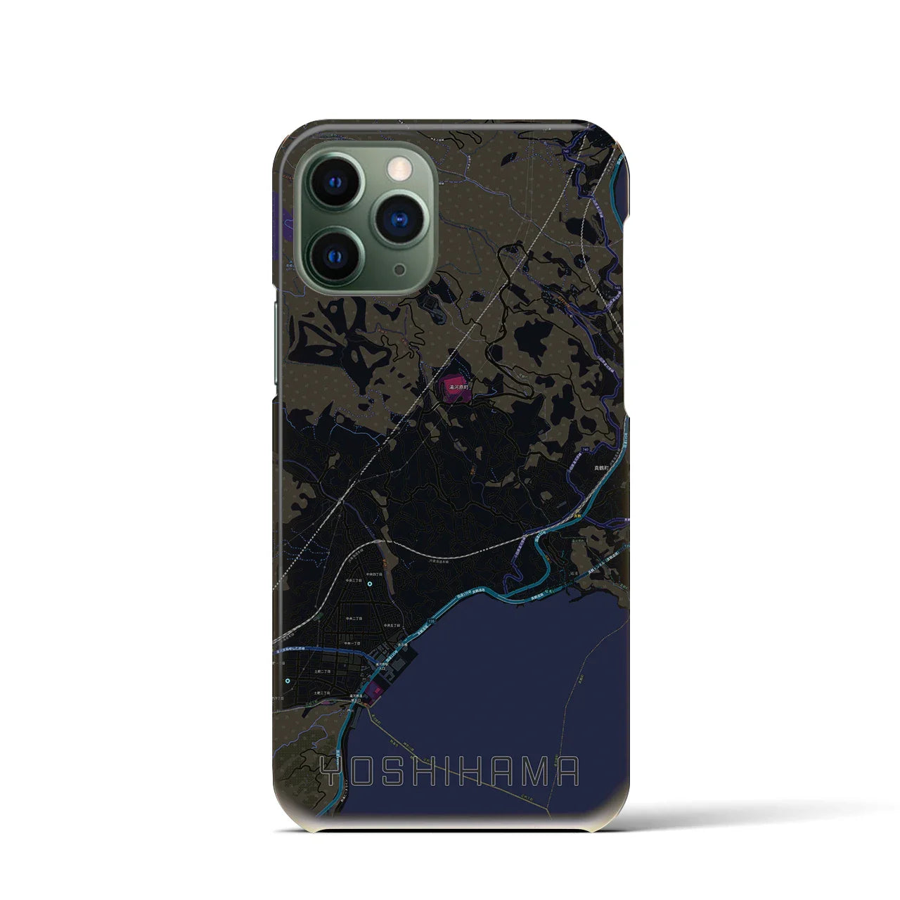 【吉浜(神奈川県)】地図柄iPhoneケース(バックカバータイプ)