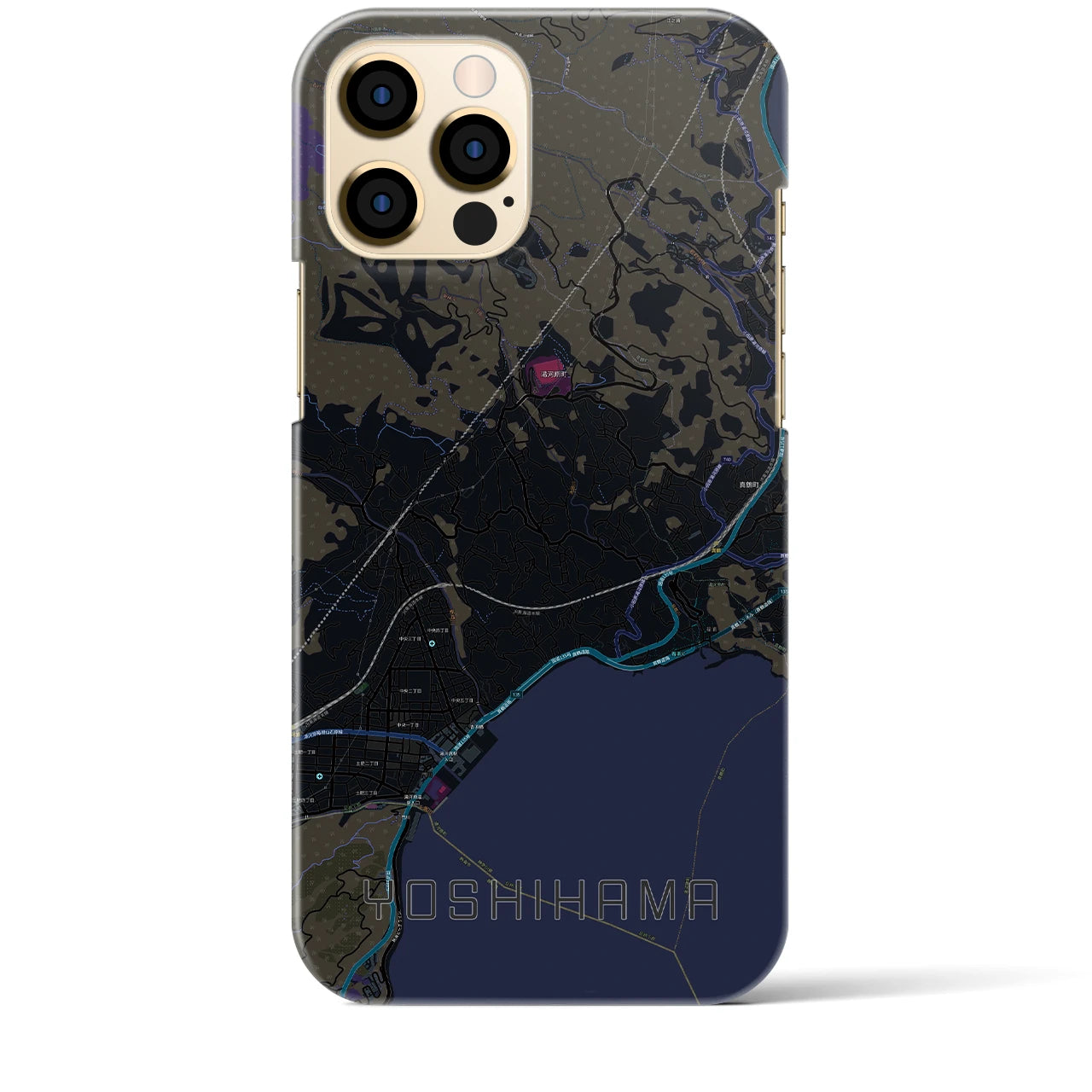 【吉浜(神奈川県)】地図柄iPhoneケース(バックカバータイプ)