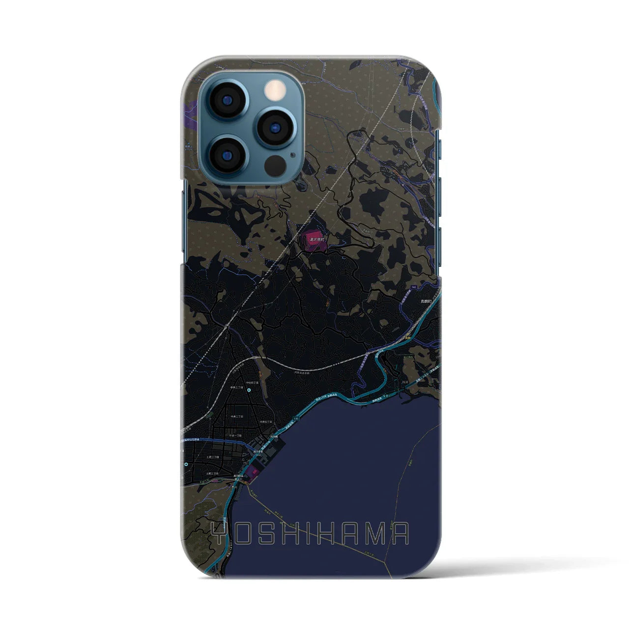 【吉浜(神奈川県)】地図柄iPhoneケース(バックカバータイプ)