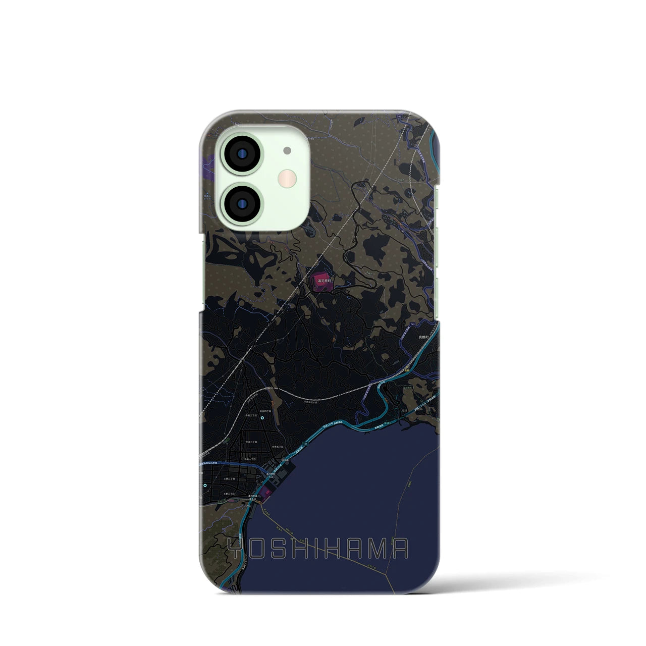 【吉浜(神奈川県)】地図柄iPhoneケース(バックカバータイプ)