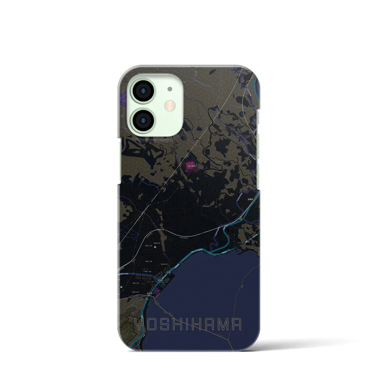 【吉浜(神奈川県)】地図柄iPhoneケース(バックカバータイプ)