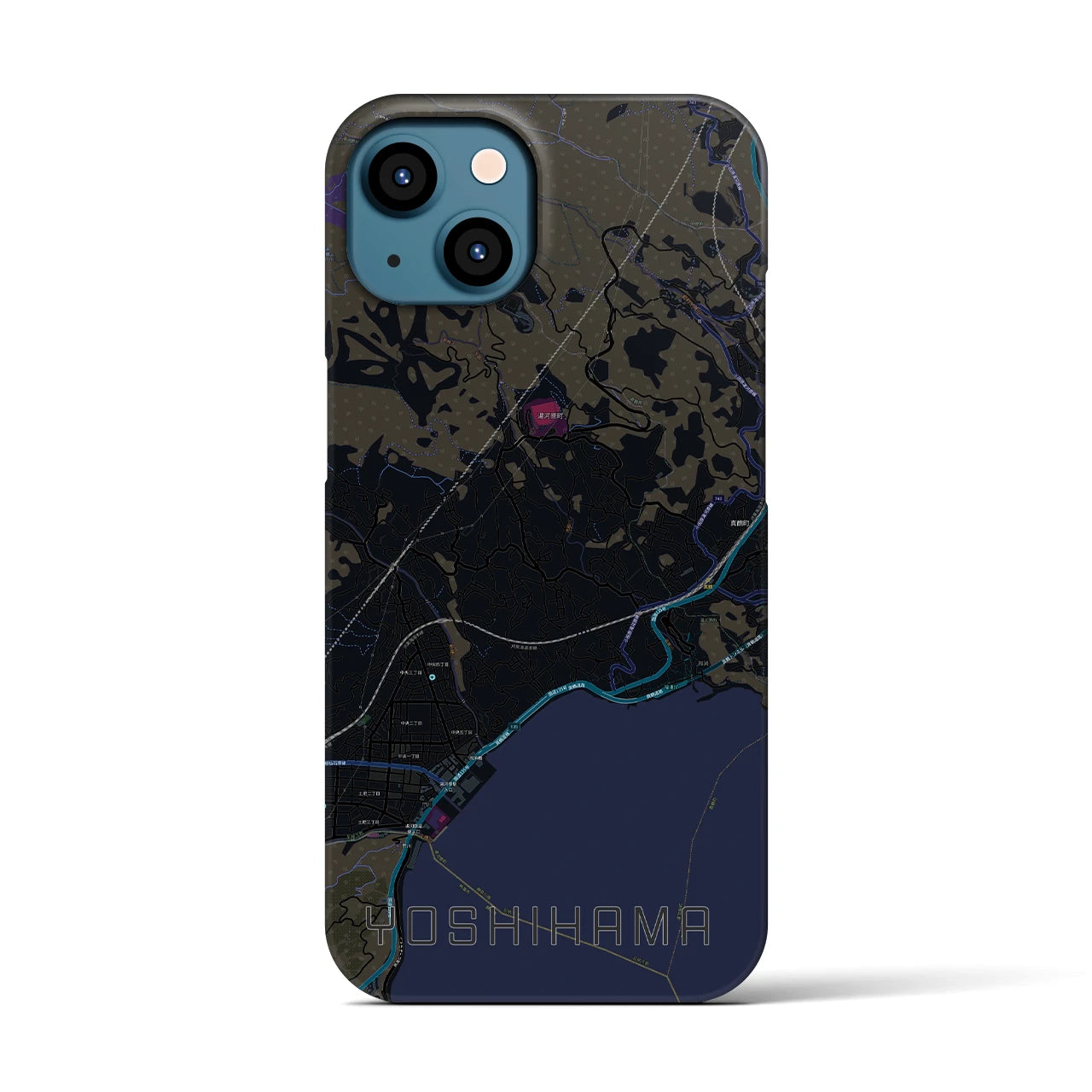 【吉浜(神奈川県)】地図柄iPhoneケース(バックカバータイプ)