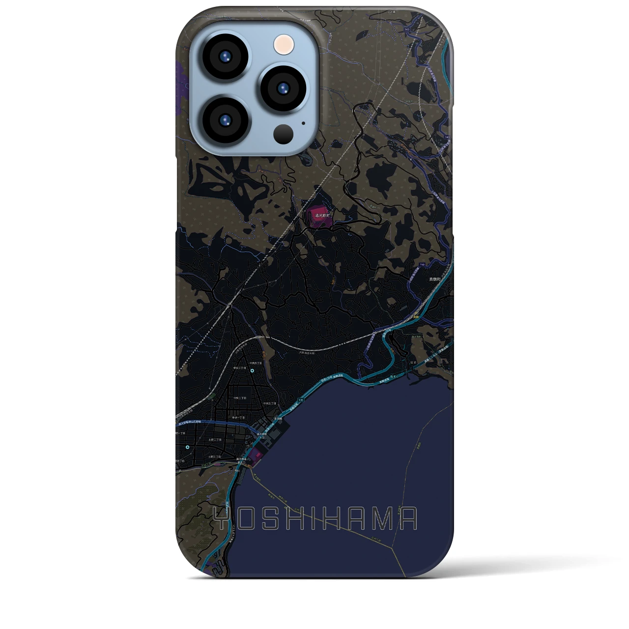 【吉浜(神奈川県)】地図柄iPhoneケース(バックカバータイプ)