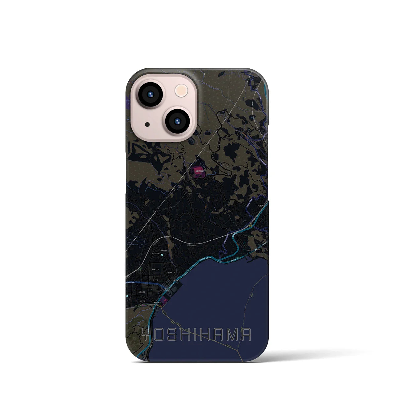 【吉浜(神奈川県)】地図柄iPhoneケース(バックカバータイプ)