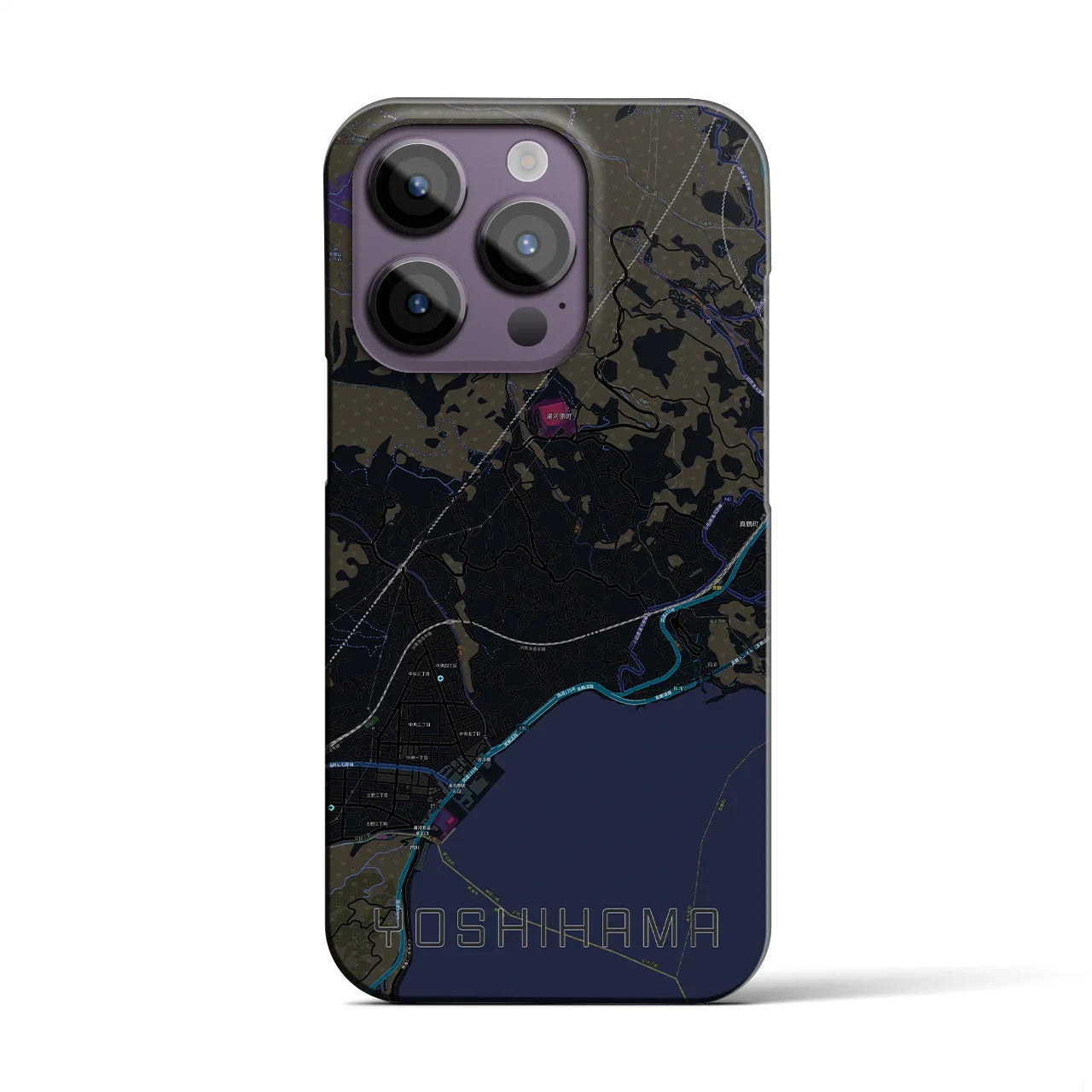 【吉浜(神奈川県)】地図柄iPhoneケース(バックカバータイプ)